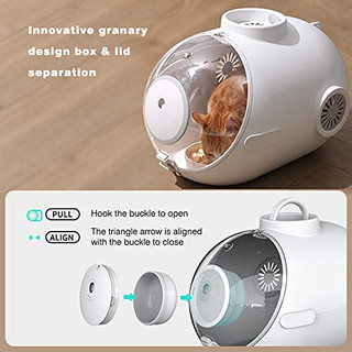 باکس و کیف حمل گربه و سگ نژاد کوچک طرح کپسول فضایی دارای فن و چراغ برند M-PETS ام پتز