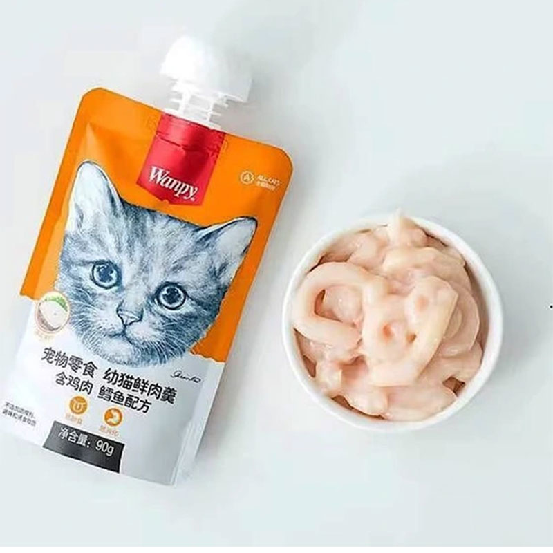 پودینگ گربه ونپی با طعم  ماهی کاد سفارش چین
